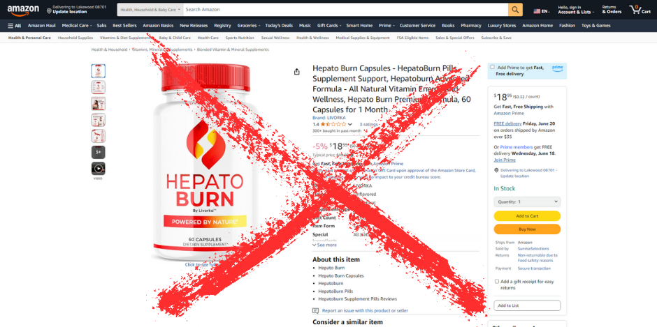hepatoburn amazon