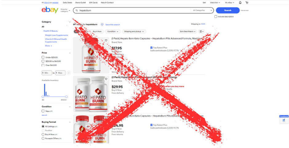 hepatoburn ebay